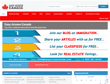 Tablet Screenshot of easyaccesscanada.com